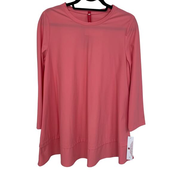 NWT IC Collection Long Sleeve Top Coral Small - Picture 1 of 5